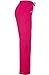 MedPro Women's Contrast Trimmed Solid Medical Scrub Set Mock Wrap Top and Cargo Pants Black & Pink L