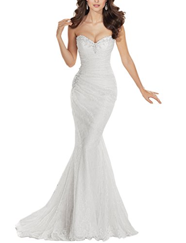pleated mermaid wedding dress