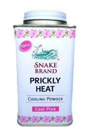 Prickly Heat Powder Snake Brand Cooling Cool Pink : 150g