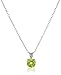 Amazon Collection Sterling Silver and Peridot Pendant Necklace