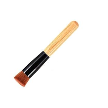 Brain Freezer J Liquid Foundation Blend Blush Makeup Brush Wood