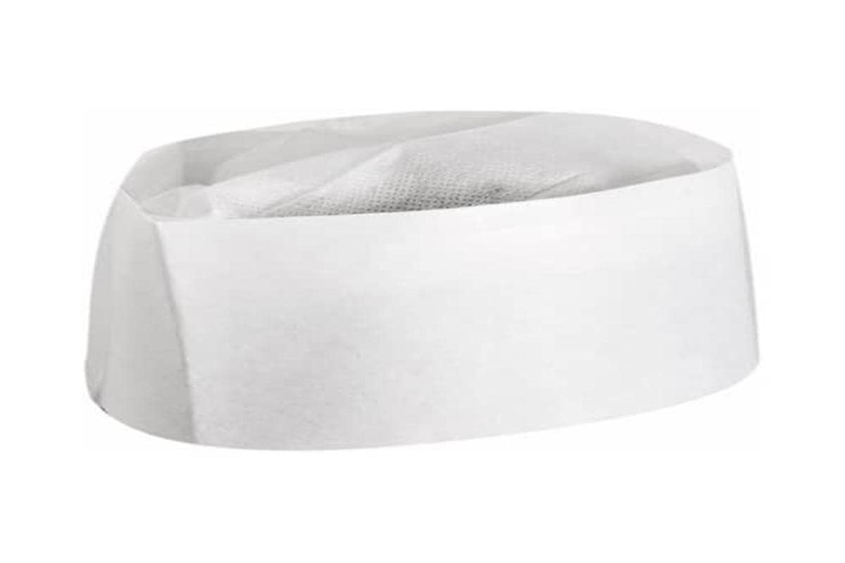 Garcia de Pou Pillbox Chef's Hat in Box, 28 cm Diameter, Paper, White, 28 x 30 x 30 cm