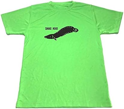 Amazon Tシャツ ライム 雷魚 ドライ ライギョ 切り絵 釣り グッズ グリーン 緑 Tシャツ カットソー 通販