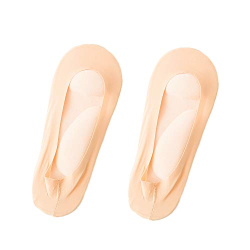 Arch Support 3D Socks Foot Massage Health Care Women Ice Silk Invisible Socks for Women Summer Autumn (Light Skin)