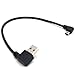 USB to Right Angle Mini USB - Aggice Reversible USB 2.0 Type A Male 90 Degree to Mini USB B Right Angle Cable 20cm