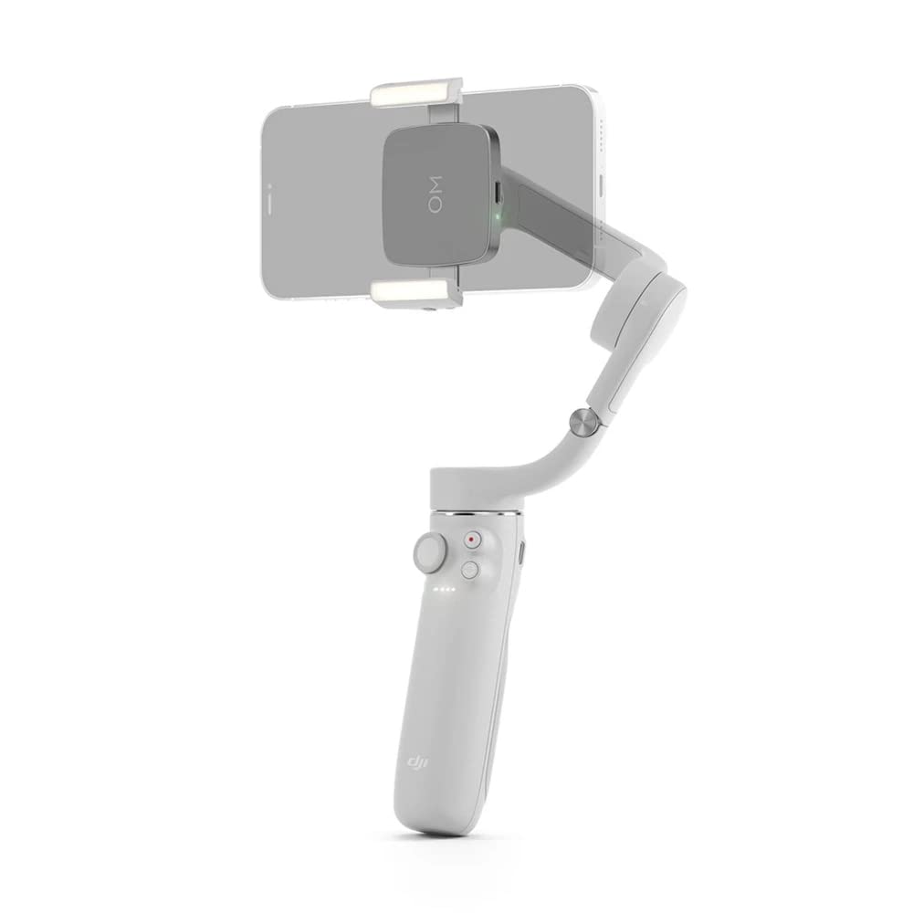 Original DJI OM Fill Light Phone Clamp for DJI Osmo Mobile 6/OM 5/OM 4 SE/OM 4 Magnetic Design with Adjustable Brightness and Color Temperature