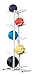Champion Sports Double Medicine Ball Tree , White, 22.5 InchL X 11 InchW X 52 InchH