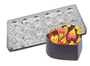 Fat Daddios PCMM-05 18-Piece Heart Shape Chocolate and Candy Mol