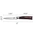 Zaang Paring Knife 3.5 Inch High Carbon Stainless Steel Razor Sharp Blade,Professional Quality Kitchen Knife With Ergonomically Wood Handle