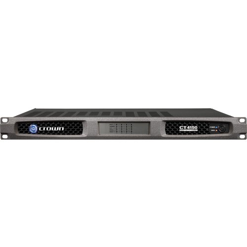 Crown Audio CT4150 4-Channel Rackmount Power Amplifier, 125W/Channel @ 8 Ohms, 1.4V Sensitivity, 20Hz to 20kHz Frequency Response