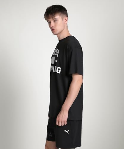 T-shirt descontraída com o logótipo do comboio M Graphics, T-shirts unissex para adultos, Puma preto,