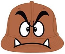 Nintendo Gumba Mens Brown Flex Cap