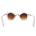 FRILLS Hot Pink Geometric Kids Polarized Oversized Sunglasses for Girls and Children Age 3-12