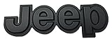New Black JEEP Emblem Mopar Badge/Nameplate / Decal Front/Rear 2