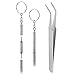 Eyeglass Repair Tool Kit, Magicfly Glasses Repair kit with Screws and Nose pads 6 Pcs Precision Magnetic Screwdrivers for Sunglass Repair Watches Electronics Computer