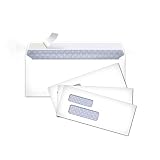 AmazonBasics #9 Envelopes with Peel & Seal, Double Window, Security Tinted, 500-Pack