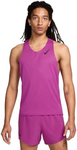 Amazon.com: Nike Men's AeroSwift NN Running Singlet, White/Orange