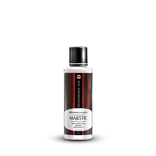 Majestic Keratin Replenishing Shampoo 4oz(125ml)-after Care- Soduim Chloride & Sulfate Free