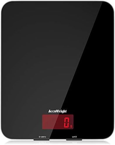 ACCUWEIGHT Balance de Cuisine Électronique Balance Multifonctionnelle Numérique avec Écran LCD Rétro-éclairé Balances Postales avec Plateforme en Verre Trempé, Arrêt Automatique, Fonction de Tare - Cuisine A Vivre ACCUWEIGHT Balance de Cuisine Électronique Balance Multifonctionnelle Numérique avec Écran LCD Rétro-éclairé Balances Postales avec Plateforme en Verre Trempé, Arrêt Automatique, Fonction de Tare