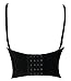 Ecilu Women's Striking Burlesque Studded Rivet Dance B Cup Bustier Sport Bra