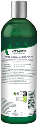 Vet's Best Hypo-Allergenic Dog Shampoo 500ml for Sensitive Skin view 4