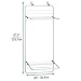mDesign Steel Collapsible Over The Door, Hanging Laundry Dry Rack Clothes Organizer, 2 Tiers - for Indoor Air-Drying Clothing, Towels, Lingerie, Hosiery, Delicates - Folds Compact - White/Gray