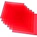 Outus Cello Sheets Cellophane Wraps, 8 by 8 Inch, 8 Colors, 104 Pieces (Red)
