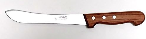 Jero Wood Handle 7" Blade Narrow Blade Butcher Knife - Ideal For Trimming, Slicing, and Skinning - Perfect Camp Knife - Made In Portugal