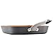 Ayesha Curry Hard Anodized Aluminum Deep Square, Grill Frying Pan, Small, Gray