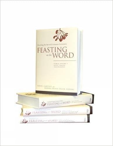 Feasting On The Word Year B 4 Volume Set Bartlett David L Taylor Barbara Brown 9780664237158 Amazon Com Books