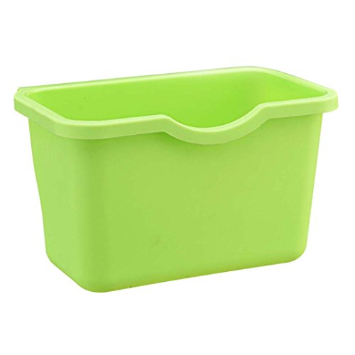 Click Here to See More Images VESNIBA Environmental Hanging Kitchen Cabinet Door Trash Rack Style Storage Garbage Boxs (Green)