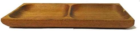 Natree Natural Teak Wood Tray - 5 x 10 x 1 inch