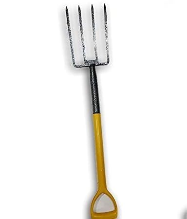 Krost Metal Long Handle Garden Fork And Digging Fork Yellow Amazon In Home Improvement