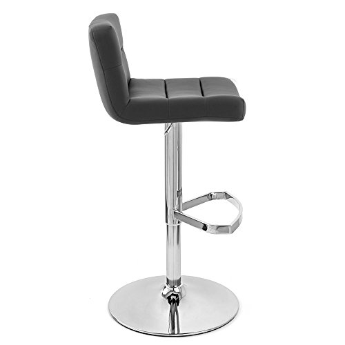 Zuri Furniture Black Lattice Adjustable Height Swivel Armless Bar Stool Pricepulse