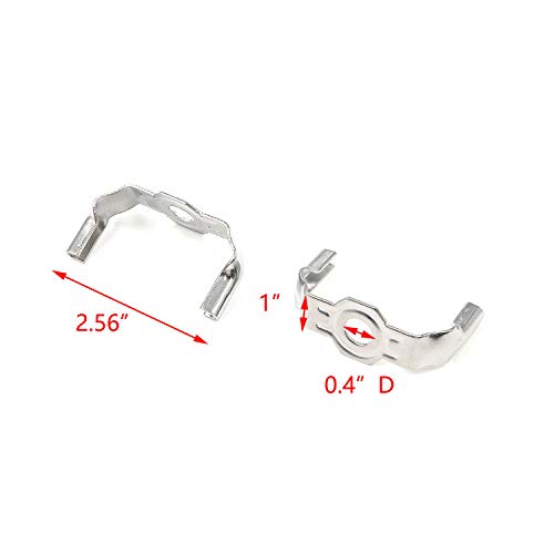Tulead 3PCS Lamp Shade Finial Lamp Harp Holders Light Shade Holder Lamp Accessories Lamp Brackets 7-Inch