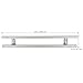 OUNONA Magnetic Knife Holder 16 inch Magnetic Knife Strips Stainless Steel with 6 Removable Hooks