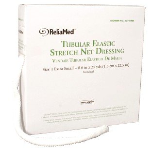 ZG702NB - ReliaMed Tubular Elastic Stretch Net Dressing, Size 2 Small 4-5 x 25 yds. (Hand, Arm, Leg and Foot)