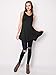 Made By Johnny MBJ WT671 Womens Summer Sleeveless Irregular Handkerchie Hem Loose Tunic Tops Flowy Blouses Shirt M Black