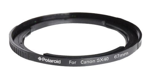 Polaroid 67mm Lens And Filter Adapter Ring For The Canon SX50, SX40, SX30 Digital Camera
