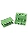 uxcell 10Pcs 300V 15A 5.08mm Pitch 4-Pin PCB Screw Terminal Block Connector