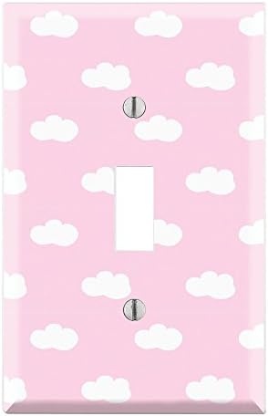 Graphics Wallplates - Pink Cloud - Single Toggle Wall Plate Cover