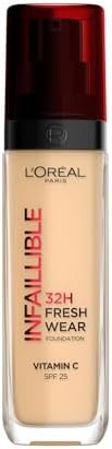 Base L'Oréal Paris Infaillible 32H Fresh Wear, 125Naturel Rosé