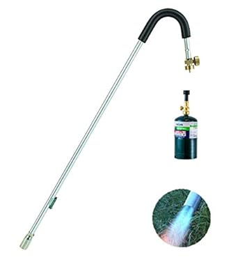 Amazon Com Pavemade Propane Torch Weed Burner Self Lighting 25 000 Btu 34 Inches Long Outdoor Garden Weeds Killer Ergonomic Handle Trigger Start Propane Fuel Tank Not Included Industrial Scientific