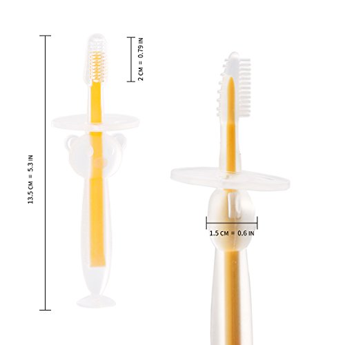 image for Baby Toothbrush Set (4 Pack) by BOLOLO, Infant Training Tooth Brush Ag