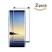 [2 Pack] Galaxy Note 9: Best Tempered Glass Screen Protector, SHIELDaholic [Bubble-Resistant] [Case Friendly] [3D Curve] Samsung Note9 Phone Accessories (Black)