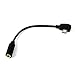 Waterwood Black Micro USB Jack to 3.5mm Headphone Earphone Adapter Socket Audio Cable