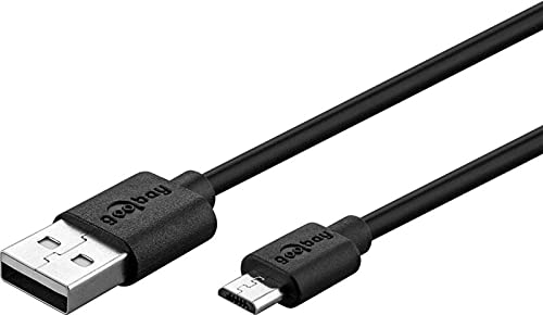 Goobay 38663 Micro USB charging and sync cable - for Android devices; black