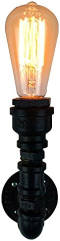 HXHON Retro Water Pipe Light,Industrial Wall Lights Vintage Wall Sconce with E27 Lamp Holder for Hall Kitchen Restaurant Loft Coffee Bar