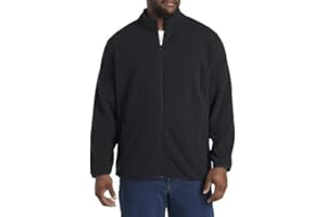 DXL Big + Tall Essentials Men's Big and Tall Full-Zip Polar Fleece Jacket