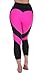 Huiyuzhi Women's Heart Shape Fitness Yoga Sport Pants Leggings (XS, Red-White) (0L, Black-Pink)